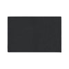 Black rectangular placemat with a subtle textured pattern.