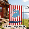Customizable Big Lake Arizona flag with "The Smith Family" text.