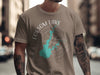 Brown t-shirt with Folsom Lake, California graphic and compass rose.