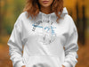 White hoodie with compass graphic and "Fontan I Lake Carolina North" text.