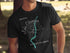 Black t-shirt with "Lake Okanagan British Columbia" and compass graphic.