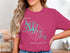 Pink t-shirt with "Falls Lake, North Carolina" and a compass rose map.