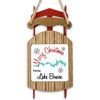 Christmas ornament shaped like a wooden sled with "Merry Christmas from Lake Bowen" text.