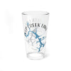 Clear glass with "DEEP CREEK LAKE" and blue map graphic.