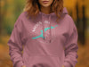 Pink hoodie with white text "MASON LAKE WASHINGTON" and a teal map outline.