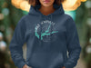 Dark blue hoodie with a compass graphic and "Lake Seminole Georgia" text.