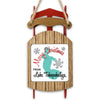 Sled ornament with "Merry Christmas from Lake Tohopekaliga" text and lake graphic.