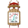 Sled ornament with "Merry Christmas from Jordan Lake" text and a lake outline.
