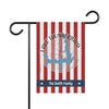 Lake Thunderbird Oklahoma flag with red and white stripes, compass, and "The Smith Family" text.