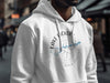 White hoodie with "Lake Hickory North Carolina" compass graphic and a blue lake outline.