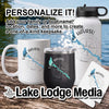 Personalize Lake Havasu branded mug, tumbler, bottle, and coaster with custom text.