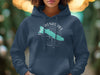 Navy blue hoodie with "Lake Wenatchee Washington" and compass design.