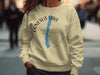 Light yellow sweatshirt with Conesus Lake, New York compass graphic.