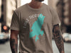 Taupe t-shirt with "Lake Tiorati" and New York map graphic.