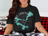 Black t-shirt with Lake Lahontan map and compass design, "NEVADA" text.