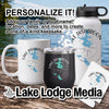 Personalize with your family or boat name, location, and dates on these mugs and tumblers.