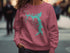 Crewneck sweatshirt featuring a map of Lake Lotawana, Missouri and compass rose.