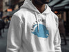 White hoodie with "Lake Okeechobee Florida" map graphic and compass design.