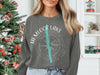 Sweatshirt with Hemlock Lake and compass graphic, New York text.