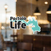 Pactola Life sticker with a turquoise lake shape and copyright by Lake Lodge Media LLC.