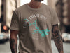 Brown t-shirt with Lake Hamilton compass design and Arkansas text.