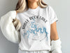White t-shirt with "TABLE ROCK LAKE MISSOURI" text and blue lake outline.