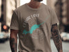 T-shirt with Cedar Lake graphic, compass, and Ontario text.