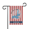 Hayden Lake Idaho map on a red and white striped flag with "The Smith Family."