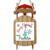 Sled ornament with "Merry Christmas From Priest Lake" and a map of Priest Lake.