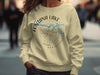 Cream crewneck sweatshirt with "Fontana Lake"
