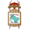 Sled ornament with "Merry Christmas from Lake Calhoun" text and snowflakes.