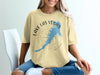 T-shirt with Lake Las Vegas, Nevada map and compass graphic.