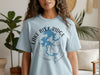 Light blue t-shirt with a map of Blue Ridge Lake and compass rose design.