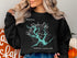 Black sweatshirt with Lake Rock Lake map, compass, and "North Carolina" text.