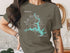 T-shirt with Lake Harding Georgia graphic and compass rose.