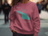 Crewneck sweatshirt with Catalina Island map graphic and compass rose.