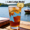 Glass with iced tea, lemon slice, and "Lake Winnipesaukee New Hampshire" text.