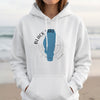 White hoodie with "Black Lake Idaho" text and a blue lake outline graphic.