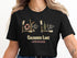 Black t-shirt with "Lake Calcasieu Louisiana" and lake-themed graphics.