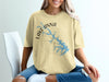 Yellow t-shirt with Lake Anna Virginia map and compass graphic.
