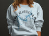Light blue sweatshirt with "Lake Allatoona Georgia" and a compass rose map design.