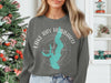 Gray sweatshirt with Lake Ray Hubbard Texas map and compass design.