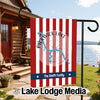 Customizable Pickwick Lake flag for The Smith Family, featuring lake outline.