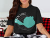 Black t-shirt with Glen Lake Michigan design and compass rose.