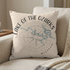 Lake of the Ozarks Missouri map on a decorative pillow.