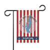 Garden flag with red and white stripes, Lake Ray Hubbard map, and "The Smith Family."