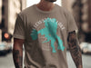 T-shirt with Yellowstone Lake map, compass, and "Wyoming" text.