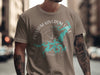 T-shirt with Possum Kingdom Lake map, compass, and Texas text graphic.
