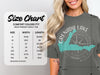 Comfort Colors 1717 heavyweight adult tee size chart with measurements.