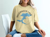 Yellow t-shirt with Silverwood Lake California map and compass design.